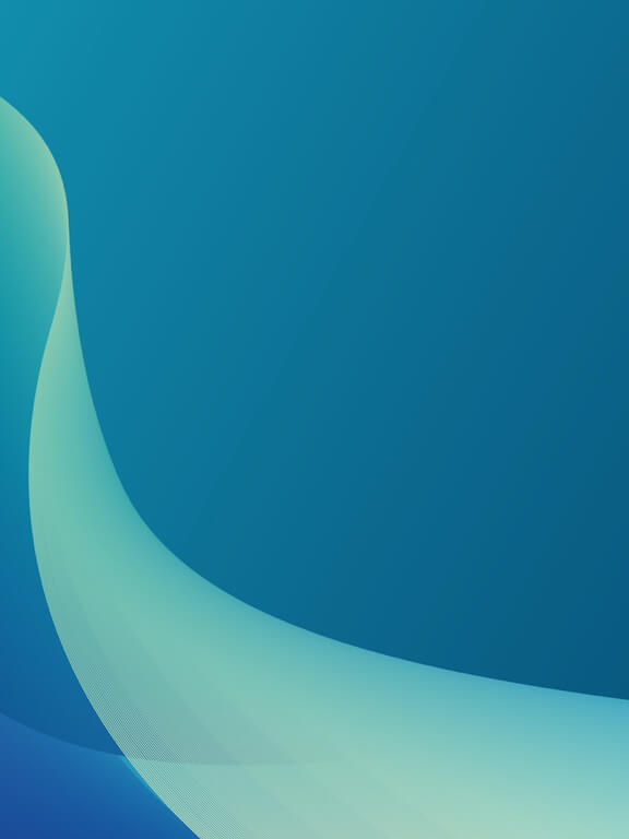 Illustrated modern blue and green wave background